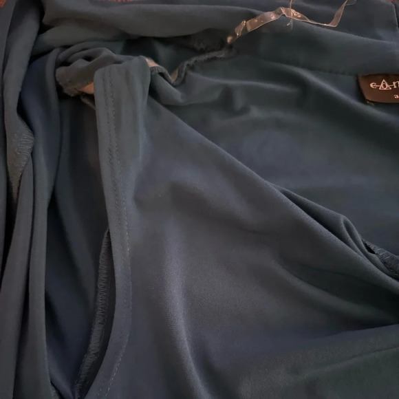 Connected Apparel teal dress, size 10 - Picture 4 of 5